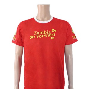 Camiseta de Cuello Redondo con Estampado Completo 200% Algodón Vintage de la Campaña Electoral Presidencial General de Zambia, África - Product Image 5