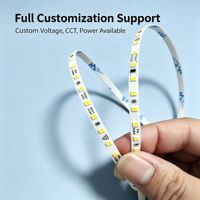 Bande LED haute tension sans driver 220V 110V 5mm ultra-mince étroite SMD 2835 120 LED/m pour profilé en aluminium