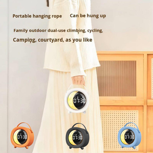Réveil pour enfants avec haut-parleur, lumière nocturne RVB, machine à <span class=keywords><strong>bruit</strong></span> portable, design portable, mini réveil rechargeable BT pour les voyages - Product Image 5