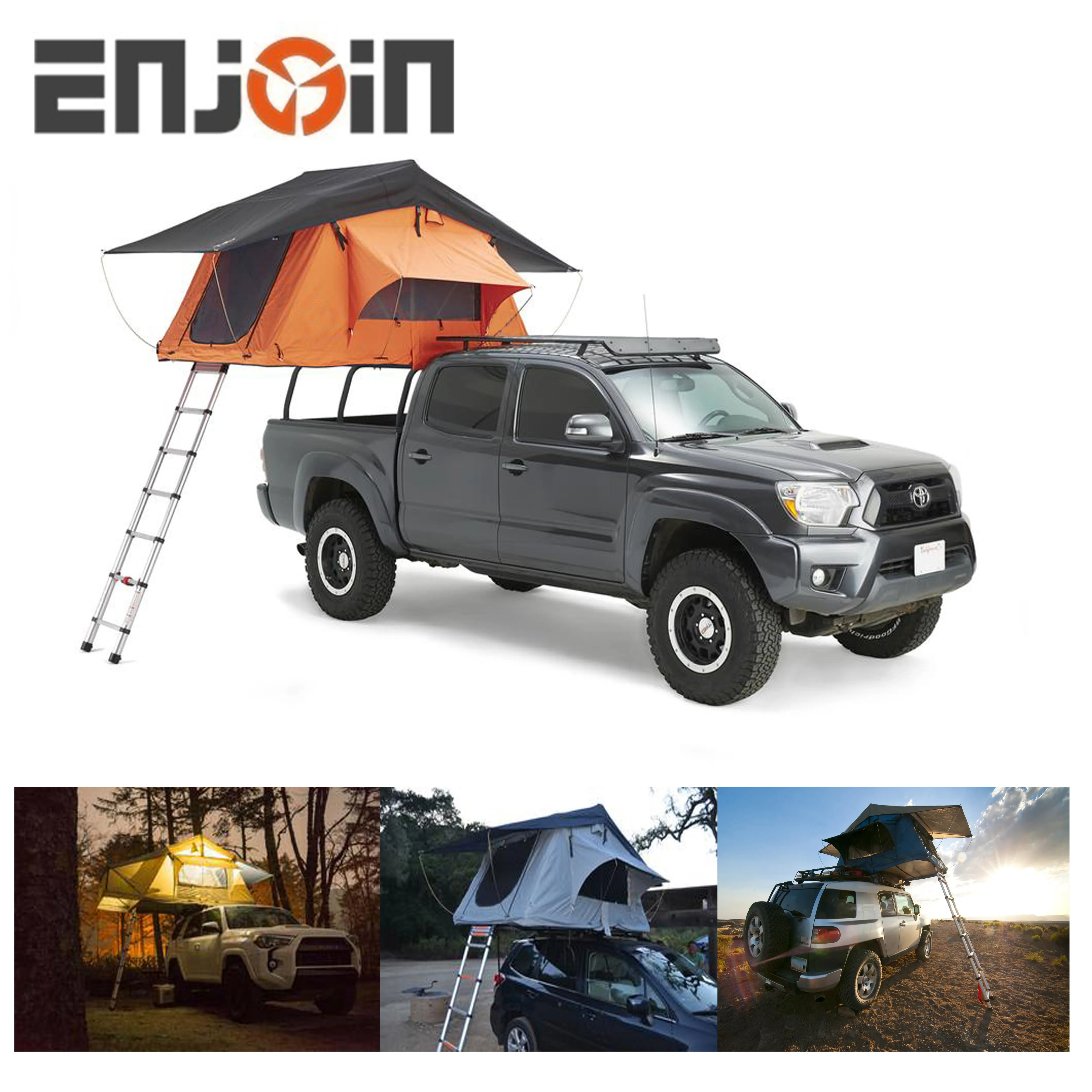 ENJOIN-toldo lateral de EJ-S160 para coche, tienda de techo para remolque, para 4 personas, 4WD