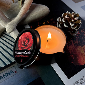 Evoduck OEM Vente en Gros Coffret Luxe Bain et Corps Pot Métallique <span class=keywords><strong>Bougie</strong></span> Huile de <span class=keywords><strong>Massage</strong></span> Parfumée Rose pour la Saint-Valentin - Product Image 6