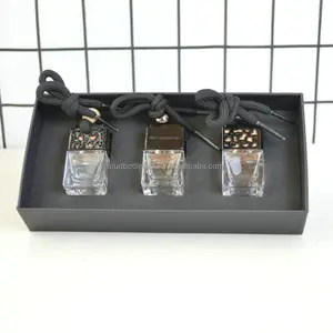 Großhandel Glasflasche hängen Dekoration Zubehör Parfums 8ml 10ml Custom Auto Lufter frischer