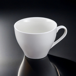 Pure White Ceramic Coffee <b>Cup</b> <b>Set</b> With Handle Solid Color Hotel Home Use - Product Image 2