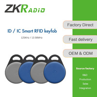 Llavero RFID programable personalizado de 13.56 Mhz y 125 khz con chip TK4100 S50 para control de acceso