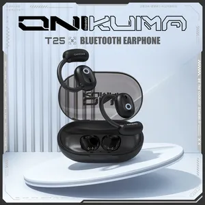 ONIKUMA <span class=keywords><strong>T25</strong></span>-Casque d'écoute ouvert sans fil, durable, contrôle du volume intra-auriculaire, stéréo, son surround, sport, jeu, musique - Product Image 2