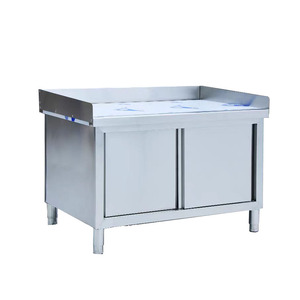 Table de cuisine Victory Kitchen modèle VCT, en acier inoxydable, avec armoire, pour boulangerie, hôtel, restaurant - Product Image 3