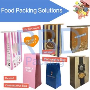 Empaquetado <span class=keywords><strong>de</strong></span> repostería azul personalizado, dulces y dulces, venta al por mayor, bolsas <span class=keywords><strong>de</strong></span> panadería con logotipo, ventana, bolsa <span class=keywords><strong>de</strong></span> papel, barra <span class=keywords><strong>de</strong></span> dulces, regalo, palomitas <span class=keywords><strong>de</strong></span> azúcar - Product Image 3
