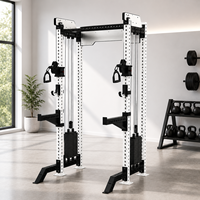 Station de musculation multifonctionnelle haut de gamme avec rack de force et machine à câbles pour entraînement de force