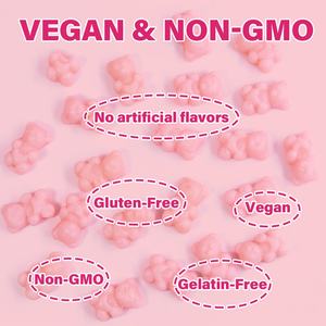 Gomitas Veganas de Colágeno y Glutatión Naturales Chinaherbs, Multivitamínicas con Biotina, Suplementos para Aclarar la Piel, 60 Gomitas por Botella - Product Image 2