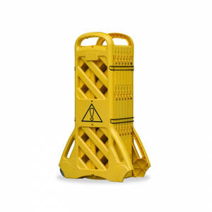 Expandable Moveable Road Safety Construction Barricade Safety <strong>Barrier</strong> with Wheel - Product Image 2