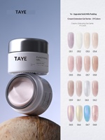 Gel crème de construction Taya Builder Gel sans HEMA ni TPO, teinté nude, pour nail art, dissolvable à l'acétone