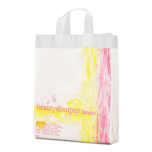 Sac en plastique à poignée souple à boucle T-shirt à bas prix bon marché d'usine - Product Image 5