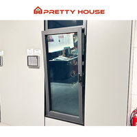 Fenêtre inclinable et tournante en aluminium NFRC Fenêtre à battant en aluminium pour maison en verre trempé à double vitrage