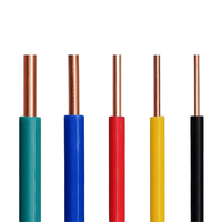 Cable Eléctrico de Cobre con Aislamiento de PVC, Sólido, Bv, Bvv, Bvvvb, Bvr, 450/750V, 1.5-240mm, Alto Rendimiento, para Uso en Edificios