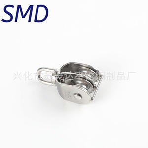 รอกสแตนเลส SMD ขนาดเส้นผ่านศูนย์กลาง 1.5 นิ้ว แบบลูกรอกคู่ สำหรับเรือและการยกของ - Product Image 4