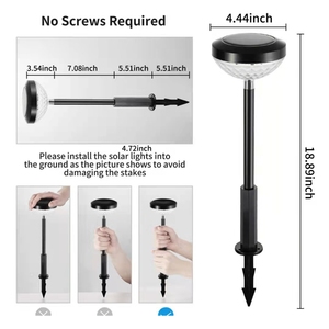 2025 màu sắc thay đổi ánh sáng cảnh quan ánh sáng ấm áp vườn đèn Chất lượng cao mới năng lượng mặt trời ngoài trời LED 80 năng lượng mặt trời di động đèn RGB - Product Image 4