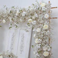 Vente directe d'usine, arche de fleurs en soie pour mariage, décoration extérieure, zone d'accueil, arche de fleurs pour porte