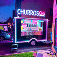 Camión de Comida Comercial para Venta de Smoothies, Tacos, Pizza, Café, Hamburguesas, Totalmente Equipado