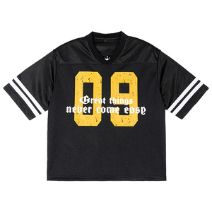 Camiseta de malla transpirable de manga corta para fútbol, personalizable, estampada, informal, deportiva, de marca, para hombre, ideal para verano - Product Image 4