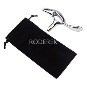 Masseur de pieds <span class=keywords><strong>en</strong></span> alliage de zinc, triangle, shiatsu, drainage des méridiens du pied, bâton de massage triangulaire, thérapie par acupression, outil de massage - Product Image 2