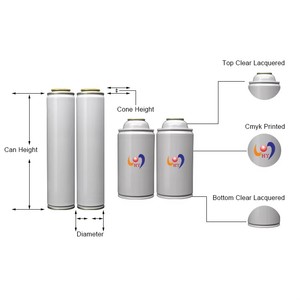 Latas de Aerosol de Hojalata Personalizables con Logotipo para Limpieza de Motores, Botellas de Hierro de Cuerpo Recto con Cuello Circular de Alta Presión, Latas Metálicas - Product Image 4