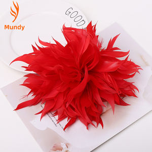 Broche et épingle à cheveux en plumes bohèmes pour mariée et demoiselle d'honneur, accessoire de coiffure pour cérémonie de mariage et fête nuptiale sur la plage - Product Image 2
