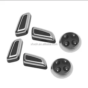 Electric seat switch key guard electroplated cover chrome-plated button for Audi A3 A4L A5 A6L Q5