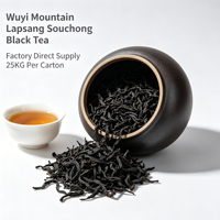 Thé noir fruité chinois Wuyi Lapsang Souchong, matière première pour le thé au lait, expédition aérienne mondiale