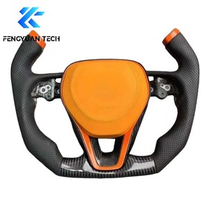 Volante de Fibra de Carbono con Luces LED Personalizado para Toyota Corolla E12 Híbrido Camry Venza Levin Avalon 2008 2010 2013 2014 2019 2020 <span class=keywords><strong>2022</strong></span> - Product Image 3