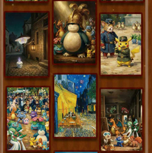Cartes de collection PGU Pokémon et peintures à l'huile, personnages d'anime Pikachu Luffy, cartes à collectionner, jeux de société, jouets, cadeaux - Product Image 5