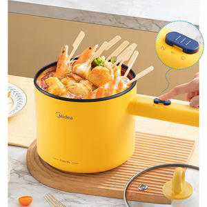 Olla Eléctrica Mini Midea de 2L, Color Amarillo, Estilo Vaporera, Multifuncional, para Uso Doméstico y Estudiantil - Product Image 1
