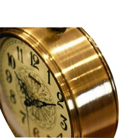 Horloge de table ronde décorative pour la décoration de la maison, horloge de table élégante pour le bureau ou la maison