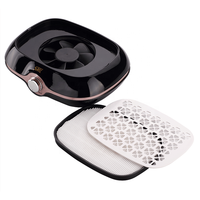 Aspirateur à poussière pour ongles SML à vitesse réglable, contrôle par bouton, puissance d'aspiration, plaque filtrante amovible, modèle de traitement des ongles absorbant la poussière