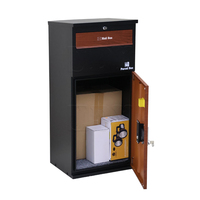 JDY Boîtes à colis extérieures en acier améliorées étanches avec verrouillage par mot de passe électronique pour les boîtes aux lettres et la livraison de colis