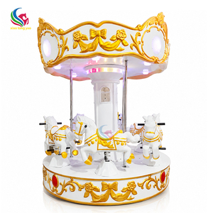Carrusel Infantil de 6 Asientos con Monedas, Mini Carrusel de Caballos para Centros Comerciales y Parques de Diversiones Interiores - Product Image 5
