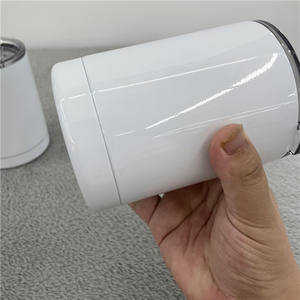 Boule isotherme 10oz en argent thermique, blanc, sublimation, pour bricolage, isolé sous vide, classique, pour impression à chaud - Product Image 4