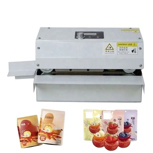 เครื่องซีลความร้อนแบบกึ่งอัตโนมัติความเร็วสูงสำหรับบรรจุภัณฑ์เครื่องดื่ม สำหรับถุงพลาสติกและกล่องอาหารอะลูมิเนียม - Product Image 3