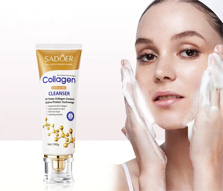 चेहरे की देखभाल तेल नियंत्रण कोलेजन चेहरे cleanser साफ चेहरा whitening चेहरे cleanser निजी लेबल