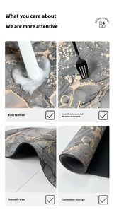 Легкий роскошный Противоскользящий Быстросохнущий коврик для ног мягкий влагопоглощающий коврик для входной двери для ванной дома - Product Image 6