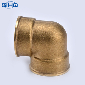 Phụ Kiện Nén Elbow Chất Lượng Tốt Nhất 90 Độ Phù Hợp/Đồng Thau Cơ Sở Dầu Khí Nước Màu Vàng Đồng Thau Màu Nam Quảng Trường Bằng ISO 9001 - Product Image 2