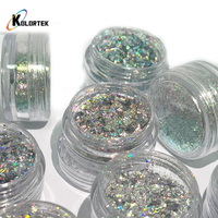 Kolortek Cristaux Aurora Nail Powder Glitter Fire Star Nail Art Cloud Holo Flakes Chrome Powder Nail Sequins