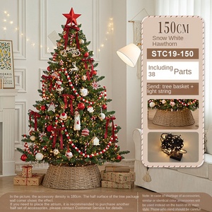 Adorno Navideño Artificial de Lujo de Alta Calidad, Base para Exhibición, Funciona con Pilas, 40 Luces LED Multicolores, para Interiores - Product Image 5