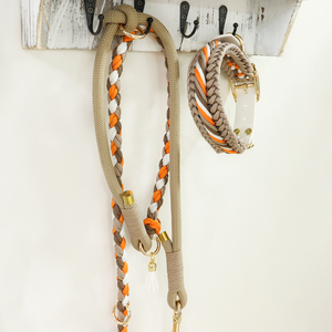 Conjunto de correa de collar de perro táctico trenzado Paracord retráctil personalizado, accesorios de nailon para caminar, impresión personalizada del mejor amigo del perro - Product Image 6