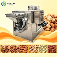 Vloerstaande notenroostmachine, speciaal voor notenroosterijen