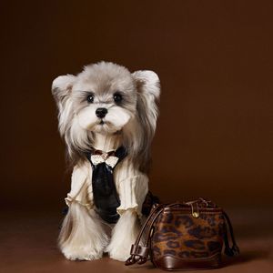 Vestito per Cani con Bretelle Leopardate per Tutte le Stagioni, Abito di Lusso per Animali Domestici, Vestiti Eleganti per Cani di Piccola Taglia - Product Image 5