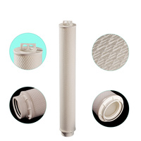Cartouche filtrante à osmose inverse à haut débit de 40 pouces, 5 microns, 1000 L/heure, économique, avec membrane PP plissée pour eau de mer