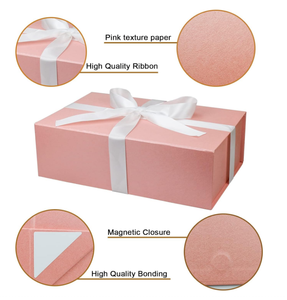 Boîte cadeau magnétique pliable écologique et recyclable avec gaufrage pour mariage, Noël, cadeaux <span class=keywords><strong>de</strong></span> naissance - Emballage personnalisé avec nom <span class=keywords><strong>de</strong></span> <span class=keywords><strong>marque</strong></span> - Product Image 3
