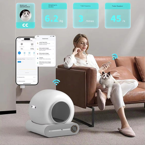 Litière automatique <span class=keywords><strong>pour</strong></span> <span class=keywords><strong>chats</strong></span> à commande par application, prix le plus bas, toilette automatique <span class=keywords><strong>pour</strong></span> <span class=keywords><strong>chats</strong></span> - Product Image 5