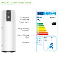 Chauffe-eau à pompe à chaleur air-eau Haier en acier inoxydable, Full DC Inverter, WiFi intelligent, R290, pour usage hôtelier