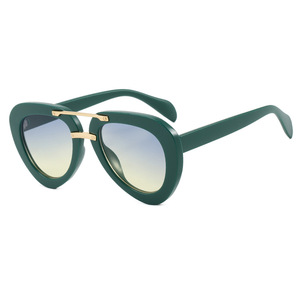 Toad Distinctive KROKODIL UV400 Full Frame Unisex Fashion Sunglasses European American Retro <b>Sunscreen</b> Street Photoshoot Trendy - Product Image 6